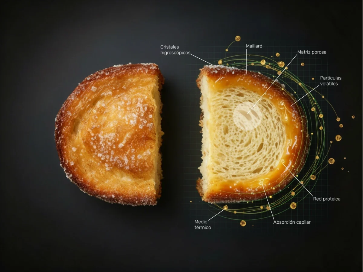 Una torrija con motivos científicos.